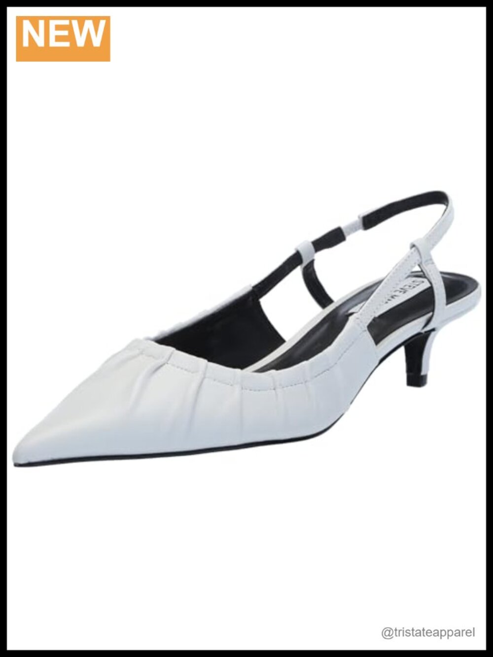 Syrie Pump Pointed Toe Kitten Heel Slingback Leather Evening Wedding Shoe